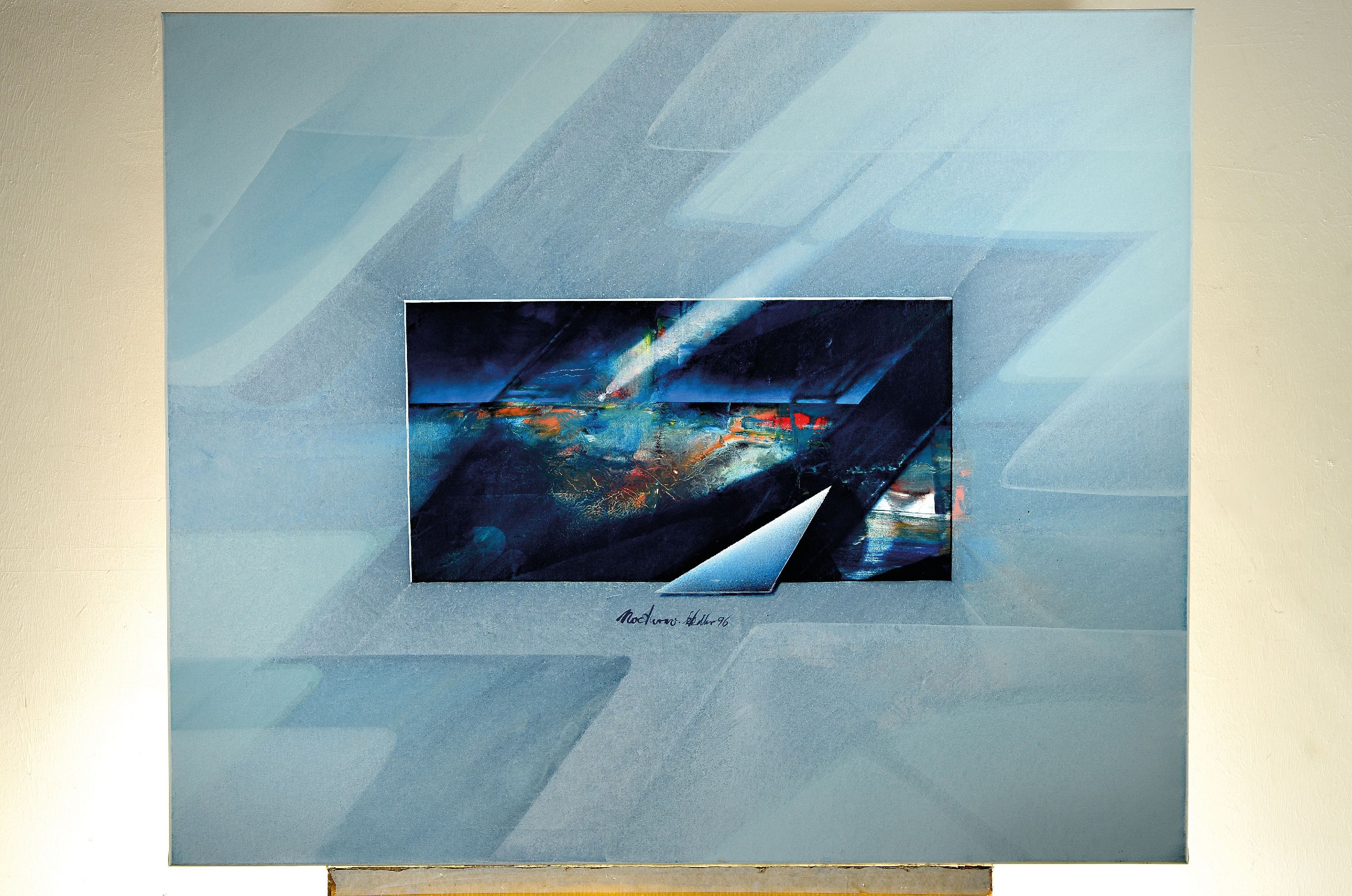 Detail k: Klaus Heinrich Keller, 1938-2018, Nocturno, Acryl auf Lwd, mittig sign. und dat. 96 ca. 100x120 cm