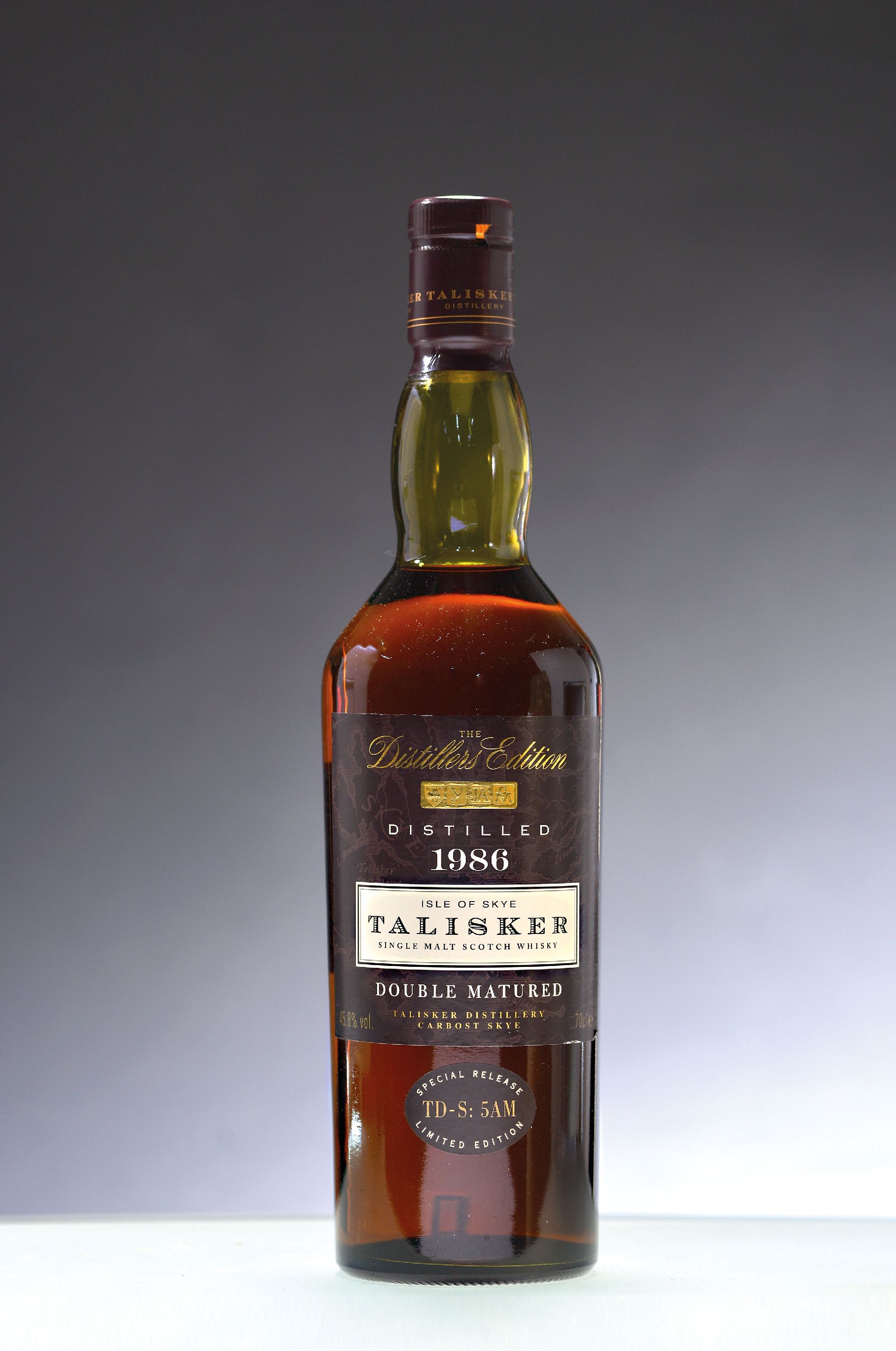 Image 26988836 - 1 Flasche 1986 Talisker, The Destillers Edition, Double matured Single Malt, Isle of ...