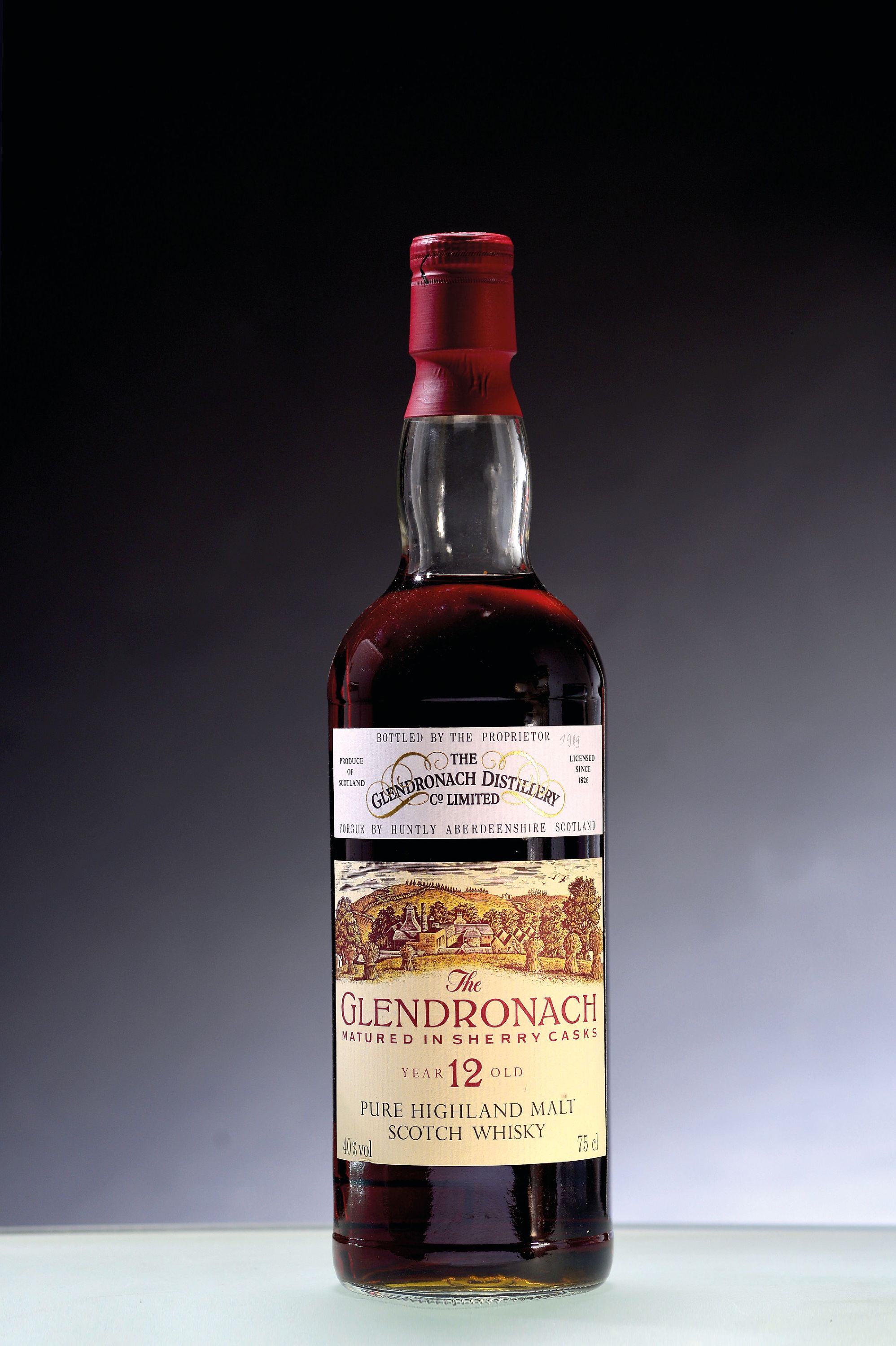 Image 26988840 - 1 Flasche 12 years old The Glendronach, wohl 1989, Pure Highland Malt, ca. 75cl, 40%Vol.