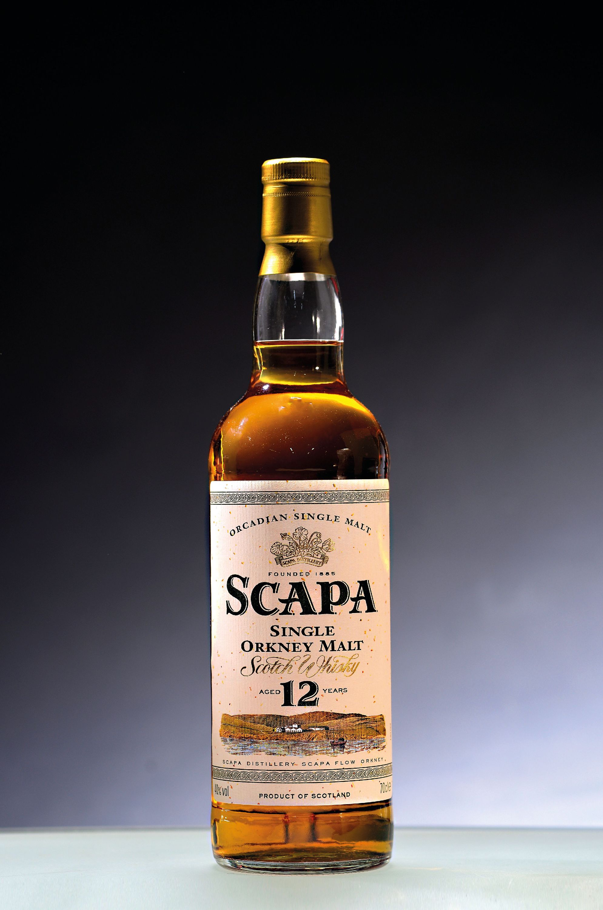 Image 26988846 - 1 Flasche 12 years old Scapa, Single Orkney Malt, ca. 70cl, 40% Vol.