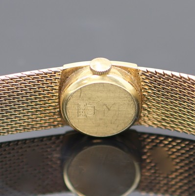 26988808d - EUFA Damenarmbanduhr in GG 585/000, Schweiz um 1975, Handaufzug, 2-tlg. Geh. m. anges. ...