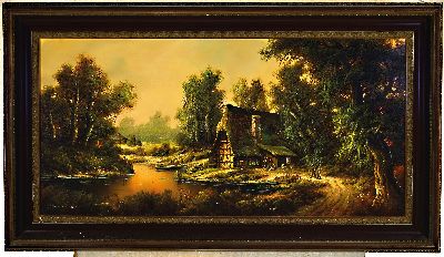 26988845k - Manfred Herzog, Pseudonym Greiner, geb.1949 , ansässig in Speyer, Öl/Lwd, romantische ...