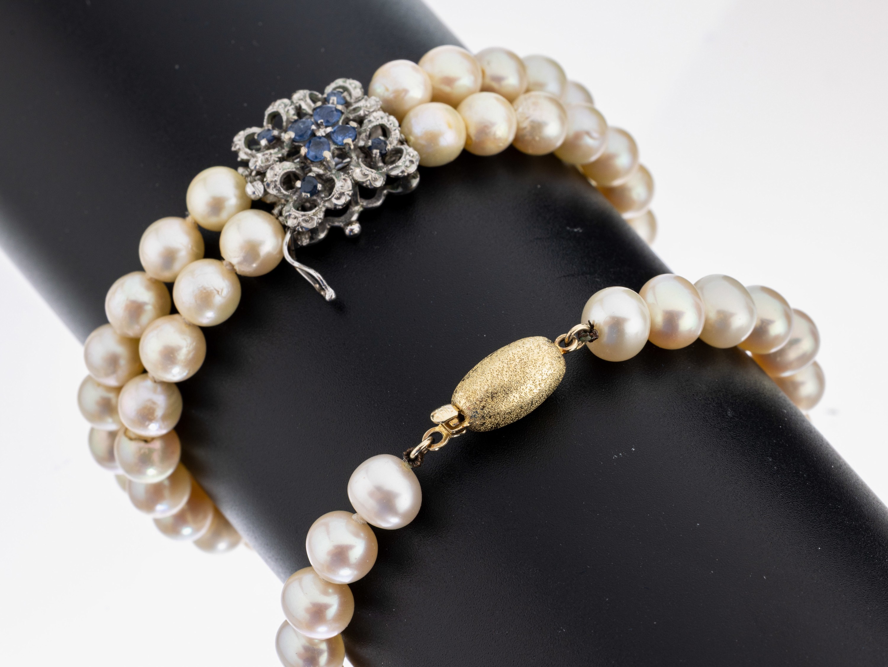 Image 26988942 - Konvolut 2 Zuchtperl-Armbänder, 1 x 2-rhg. Akoyazuchtperlen, D. ca. 6.9-7.2 mm, ...