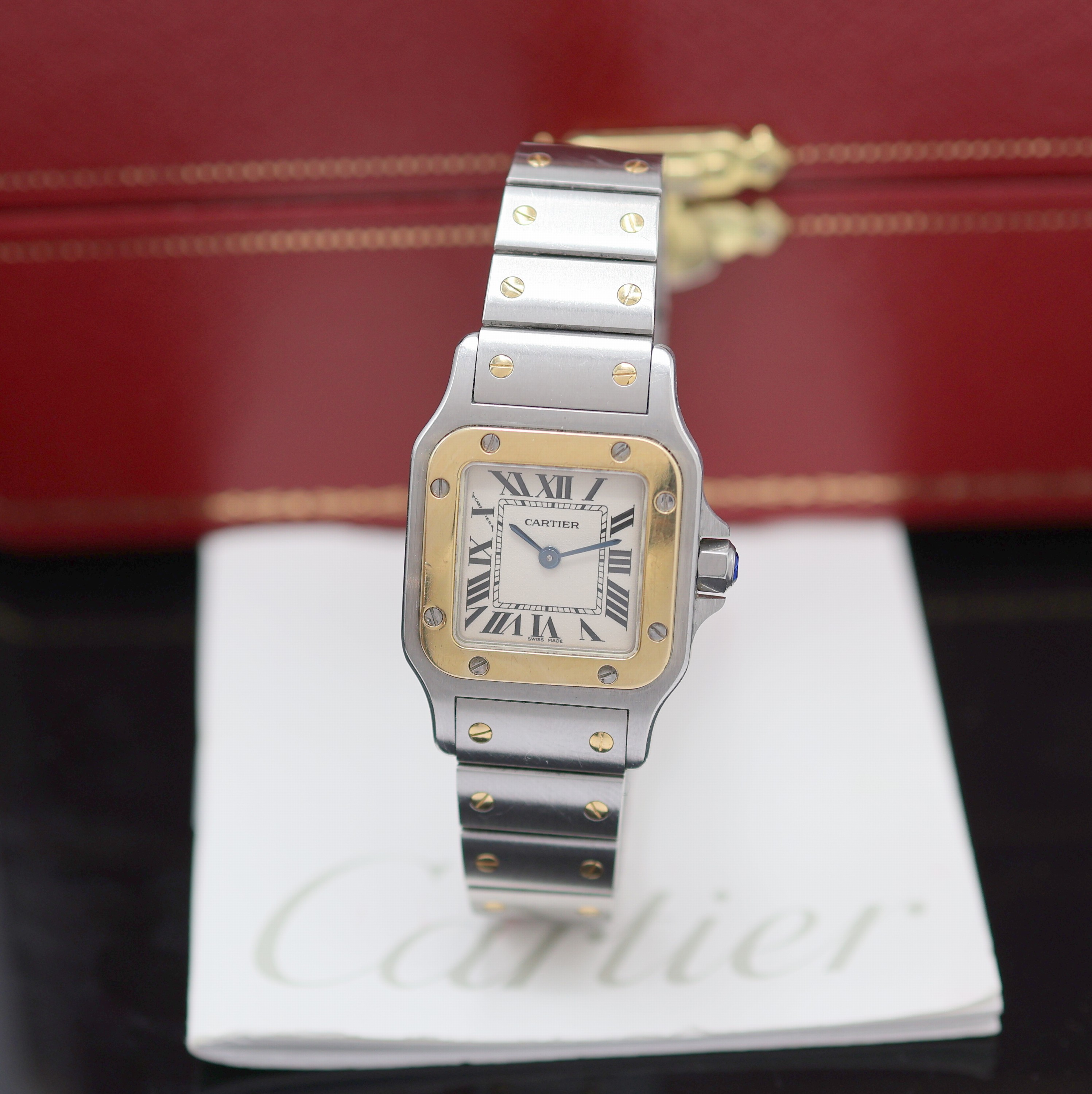 Image 26989021 - CARTIER Damenarmbanduhr Santos Galbee Referenz 1567, Schweiz um 2006, quarz, ...