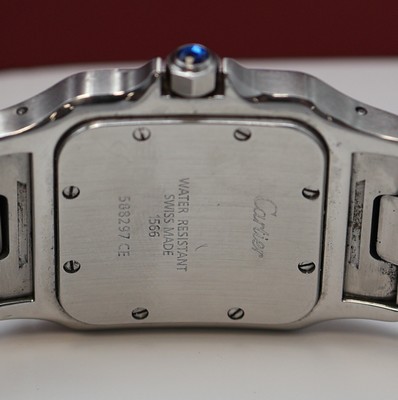 26989022d - CARTIER Armbanduhr Santos Galbee Referenz 1566, quarz, Edelstahl/Gold kombiniert inkl. ...