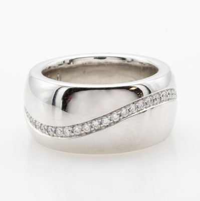 Image Ring mit Brillanten, WG 750/000, 49 Brill. zus. ca. 0.64 ct feines Weiß/vs, ...