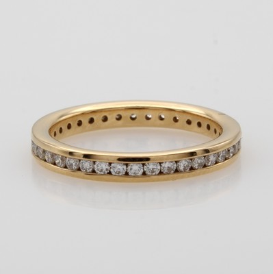 Image Memoryring mit Brillanten, RG 750/000, rundum bes. m. 41 Brill. zus. ca. 0.75 ct ...