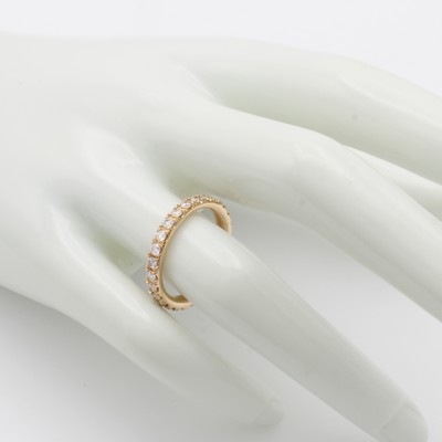 26989454b - Memoryring mit Brillanten, RG 750/000, rundum bes. m. 26 Brill. zus. ca. 0.91 ct ...