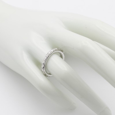 26989638b - Memoryring mit Brillanten, WG 750/000, 24 Brill. zus. ca. 0.76 ct Weiß/si, RW ca. 54 ...