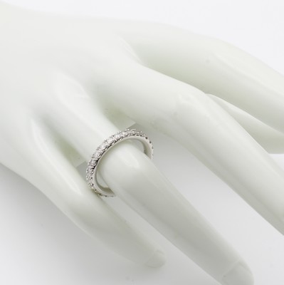 26989668b - Memoryring mit Brillanten, WG 750/000, 26 Brill. zus. ca. 0.91 ct Weiß/si, RW ca. 53 ...