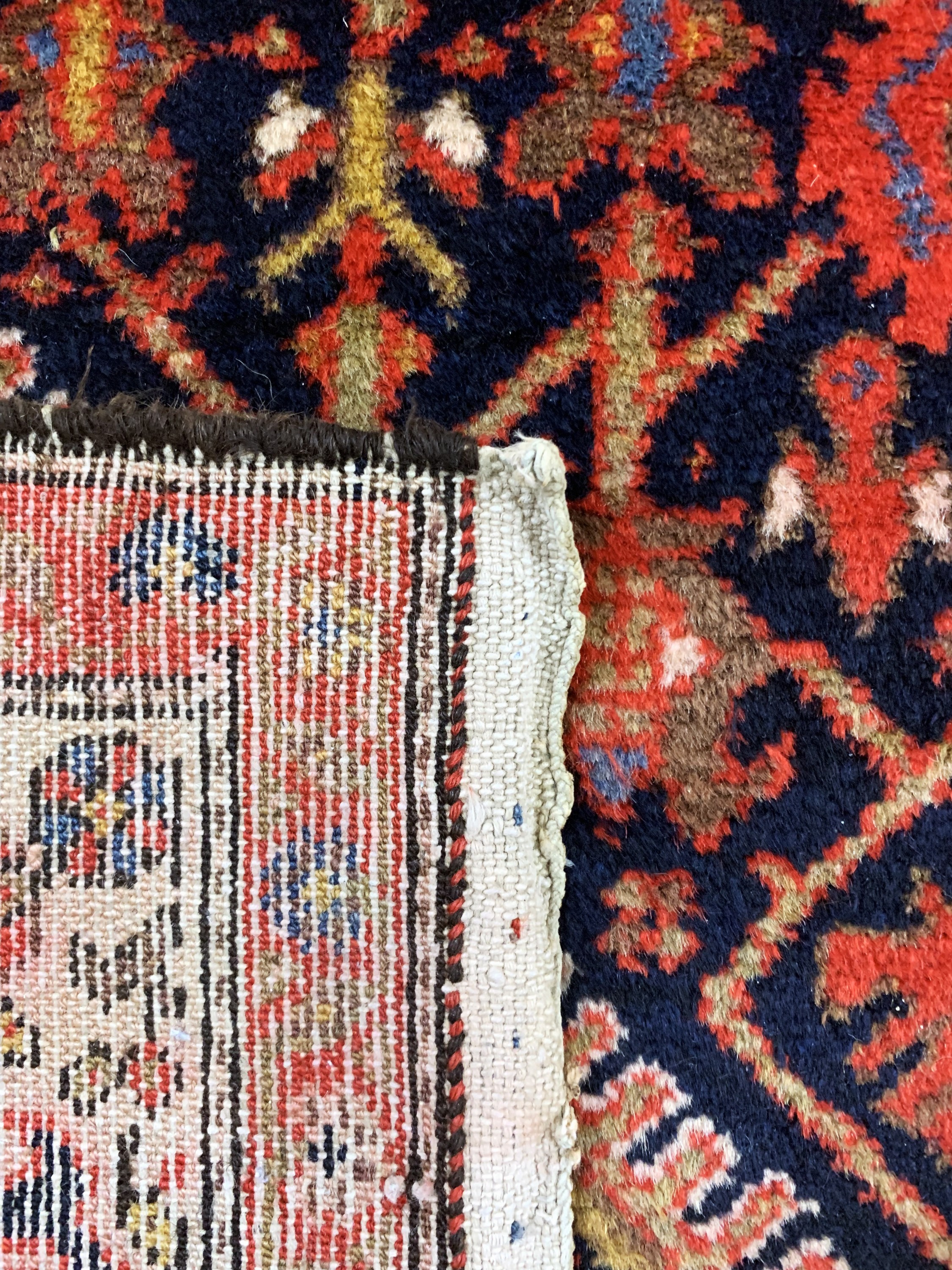 Detail g: Hamadan alt, Persien, Anfang 20.Jhd, Wolle auf Baumwolle, ca. 480 x 110 cm, EHZ: 2
