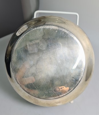 26989930h - Silberschale mit Emaildekor, Georg Jensen, Dänemark, 925er Silber, Silberfond, innen ...