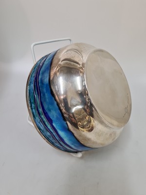 26989930i - Silberschale mit Emaildekor, Georg Jensen, Dänemark, 925er Silber, Silberfond, innen ...