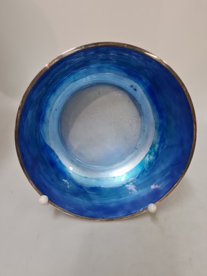26989930j - Silberschale mit Emaildekor, Georg Jensen, Dänemark, 925er Silber, Silberfond, innen ...
