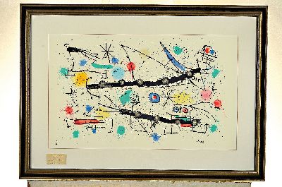 26989973k - Joan Miro, 1893-1983, Cosmos, Farblithographie von 1977, drucksigniert, num. 61/250, ca. ...