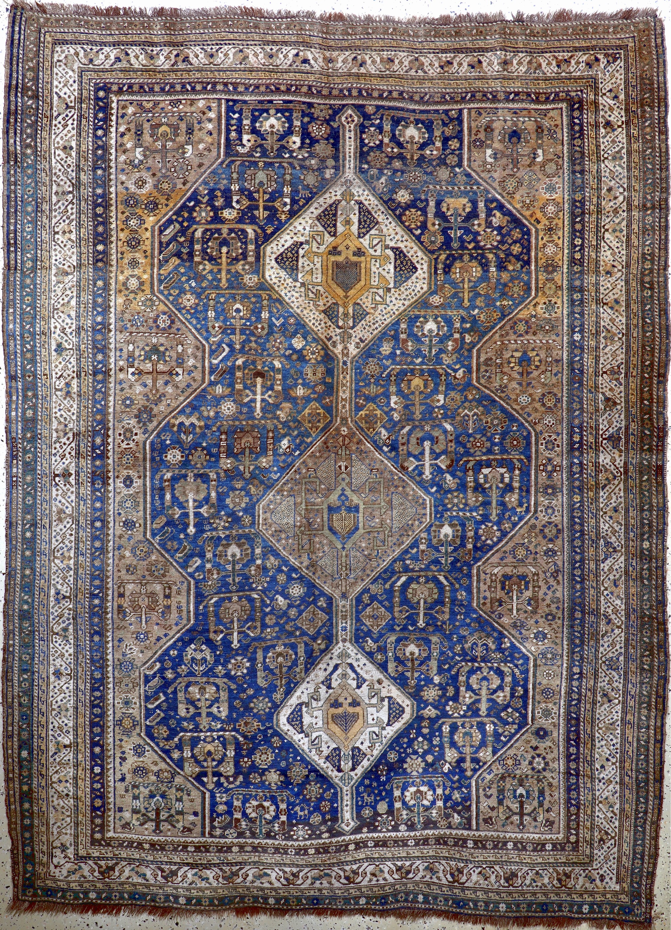 Ghaschgai antik, Persien, 19.Jhd, Wolle aufWolle, ca. 285 x 211 cm, EHZ: 3