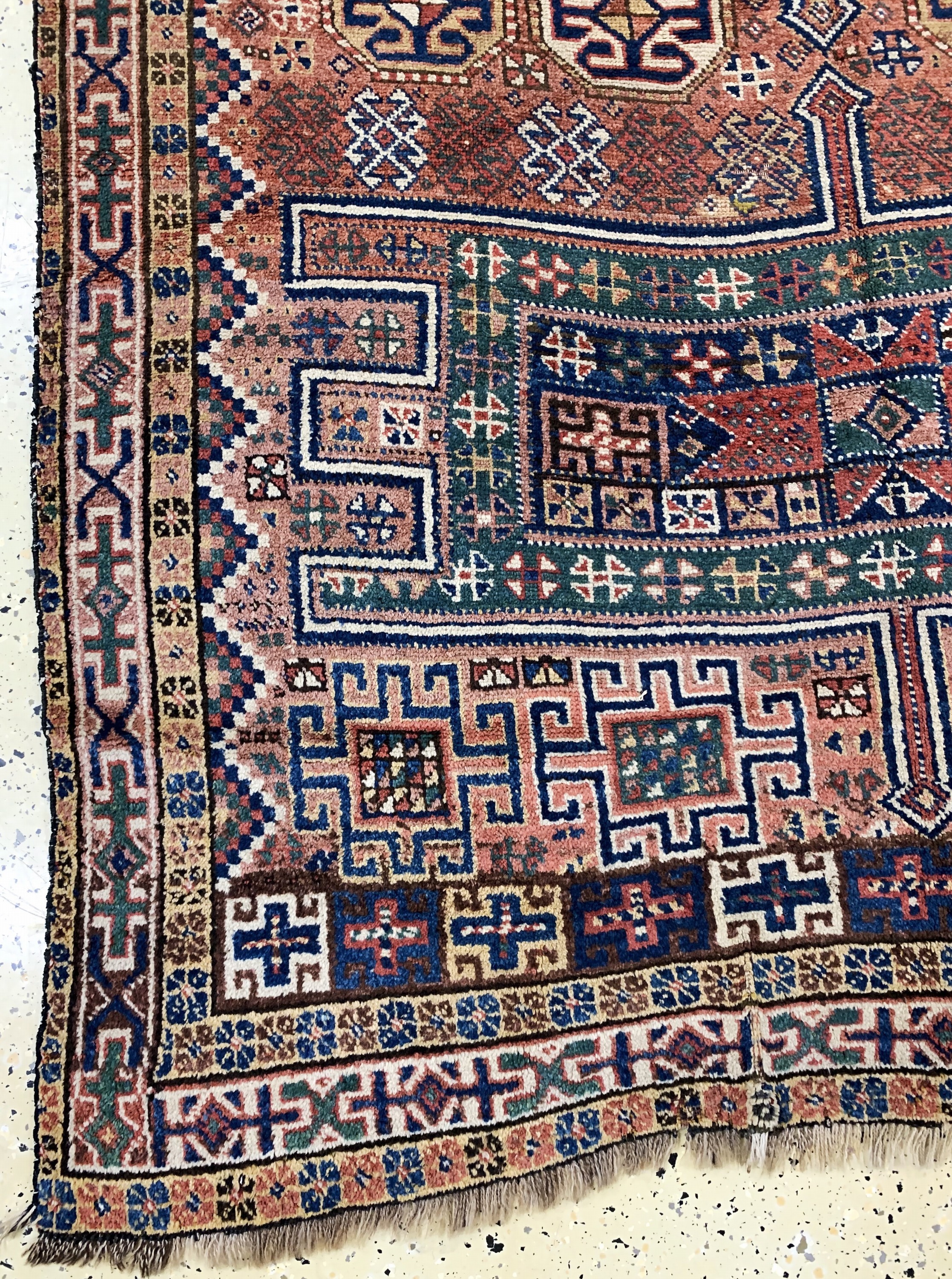 Detail b: Khorasan Kordi antik, Persien, 19.Jhd, Wolle auf Wolle, ca. 265 x 145 cm, EHZ: 4