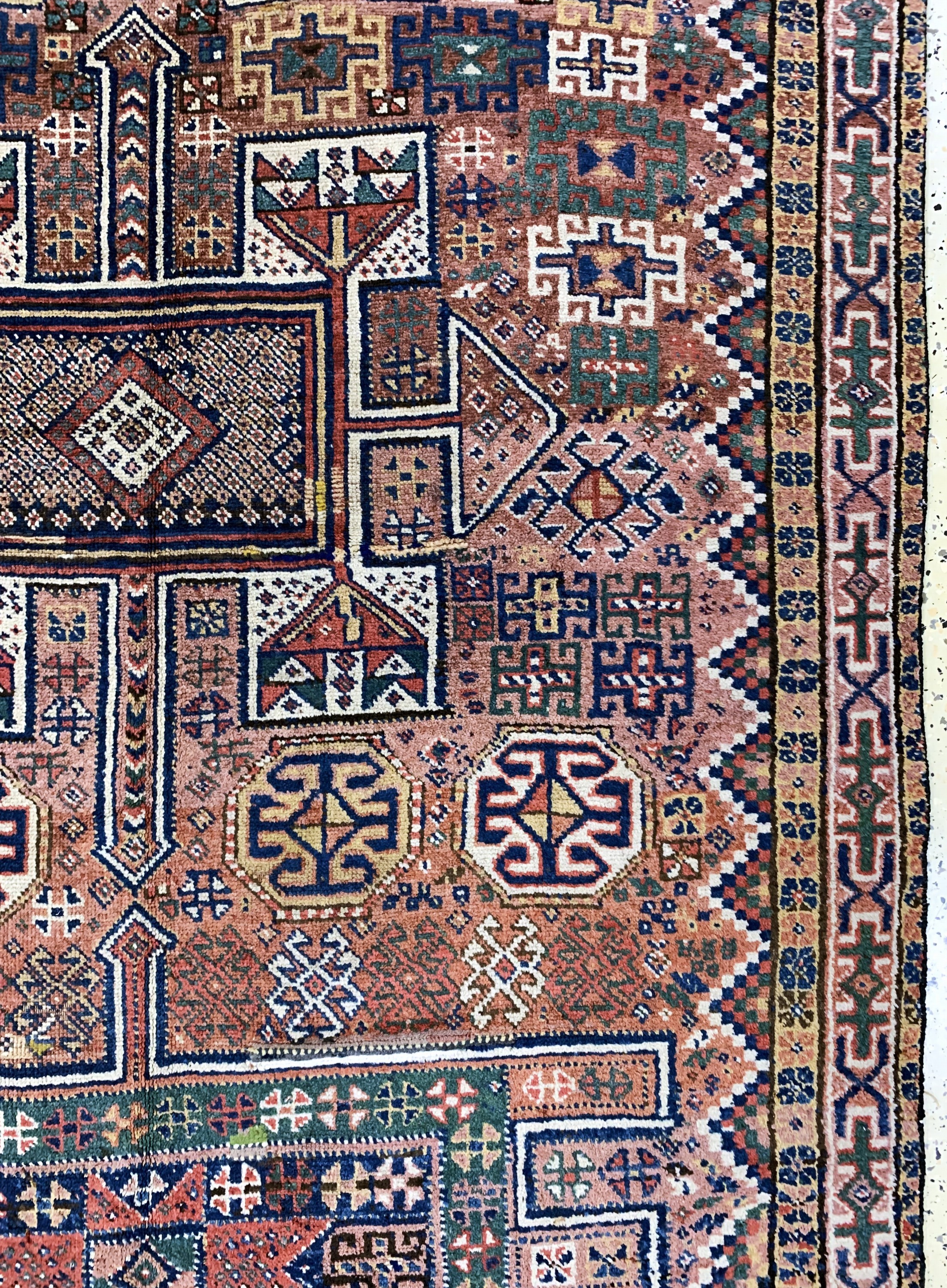 Detail c: Khorasan Kordi antik, Persien, 19.Jhd, Wolle auf Wolle, ca. 265 x 145 cm, EHZ: 4