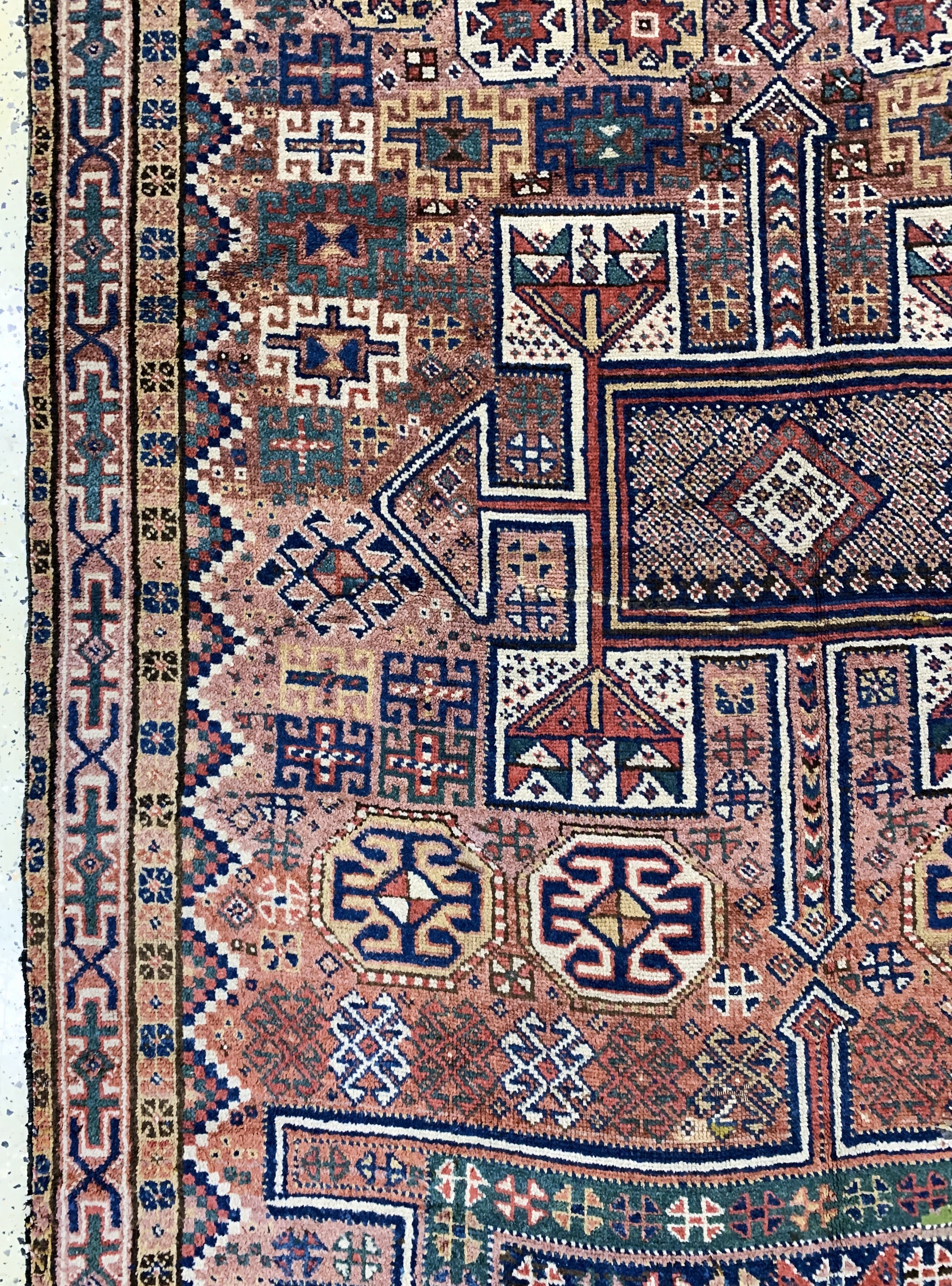 Detail d: Khorasan Kordi antik, Persien, 19.Jhd, Wolle auf Wolle, ca. 265 x 145 cm, EHZ: 4