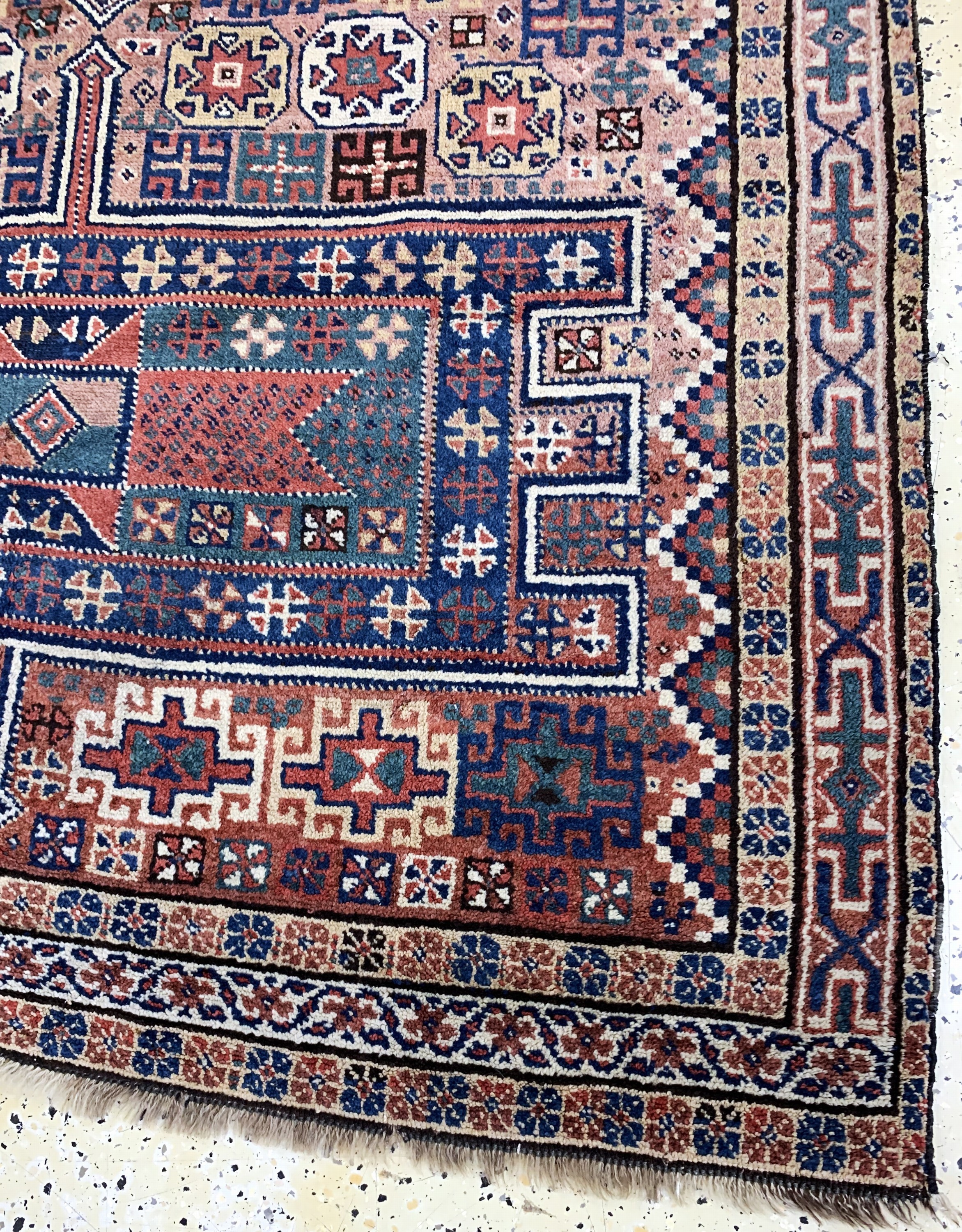 Detail e: Khorasan Kordi antik, Persien, 19.Jhd, Wolle auf Wolle, ca. 265 x 145 cm, EHZ: 4