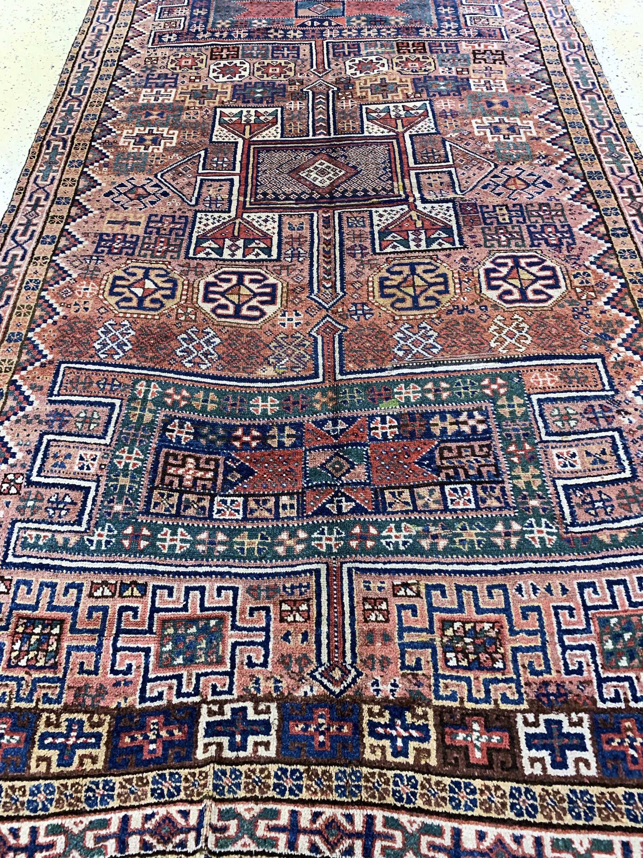 Detail h: Khorasan Kordi antik, Persien, 19.Jhd, Wolle auf Wolle, ca. 265 x 145 cm, EHZ: 4