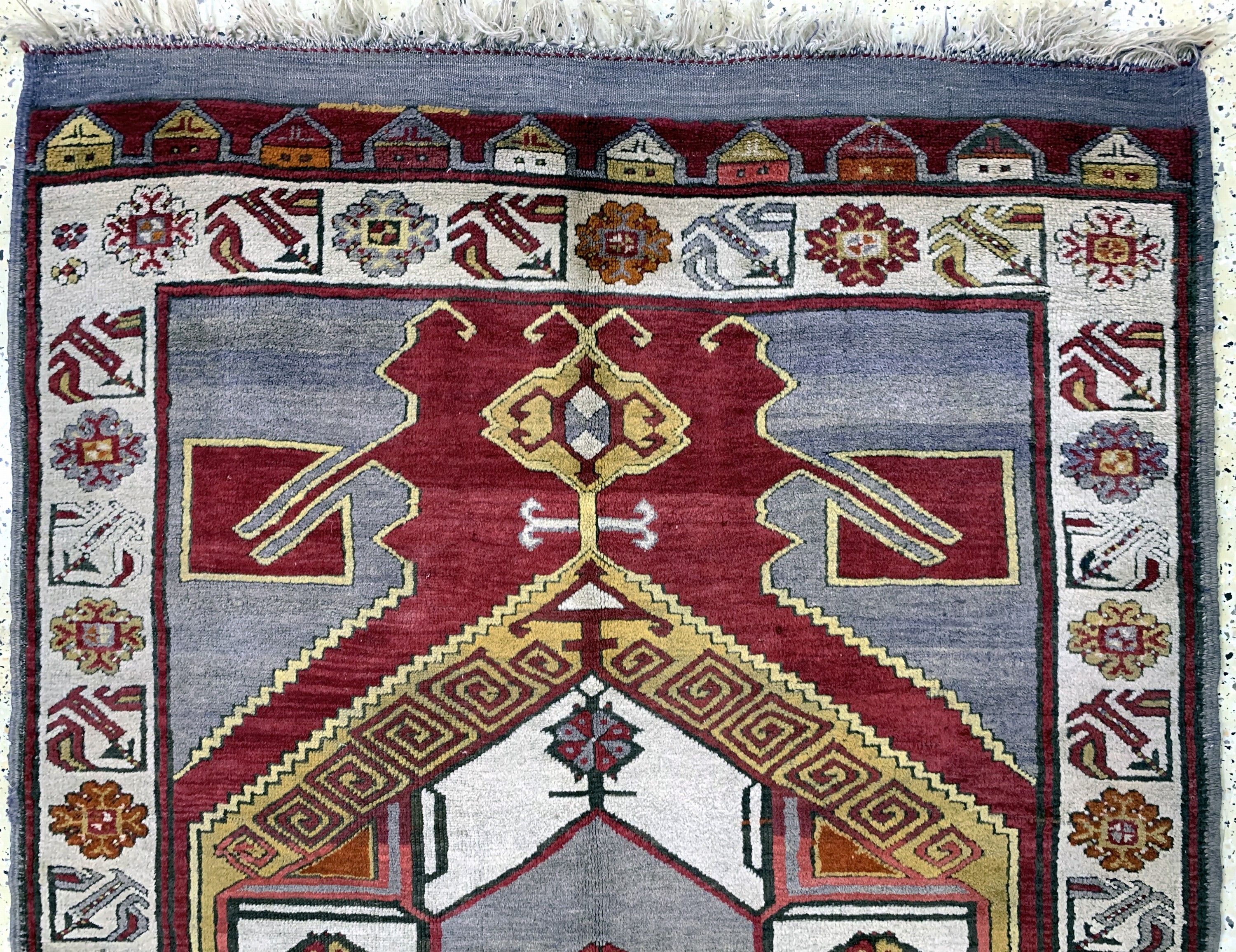 Detail a: Karapinar alt, Türkei, Anfang 20.Jhd, Wolleauf Wolle, ca. 330 x 144 cm, EHZ: 2