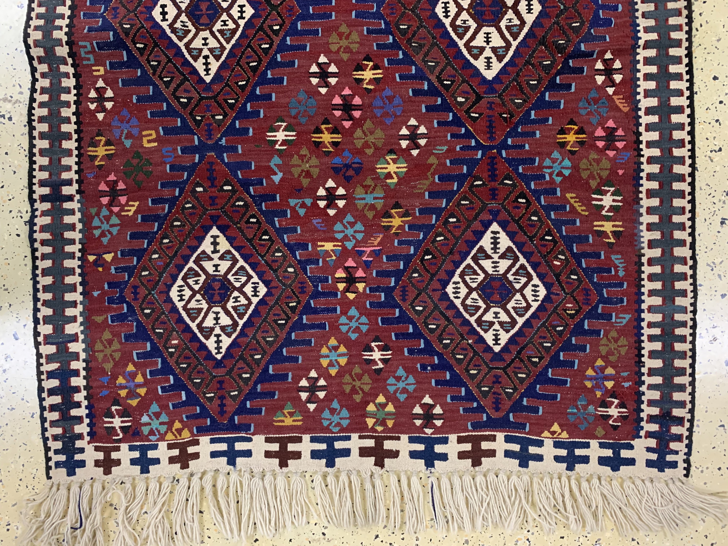 Detail c: Malatia Kelim, Türkei, Mitte 20.Jhd, Wolle auf Wolle, ca. 220 x 124 cm, EHZ: 2