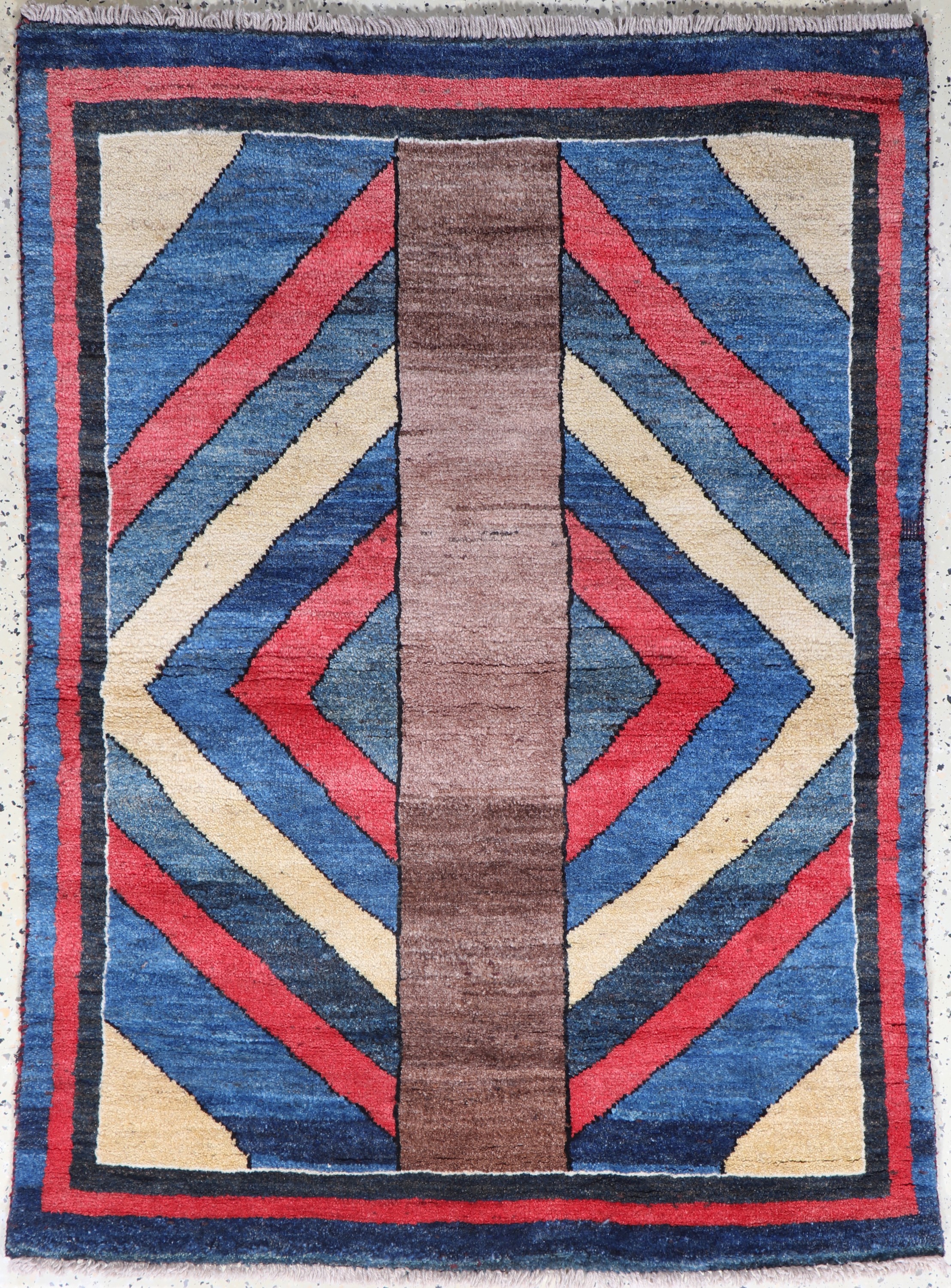 Gabbeh alt, Persien, Mitte 20.Jhd, Wolle auf Wolle, ca. 143 x 104 cm, kleine Mottenfraß, EHZ: 2
