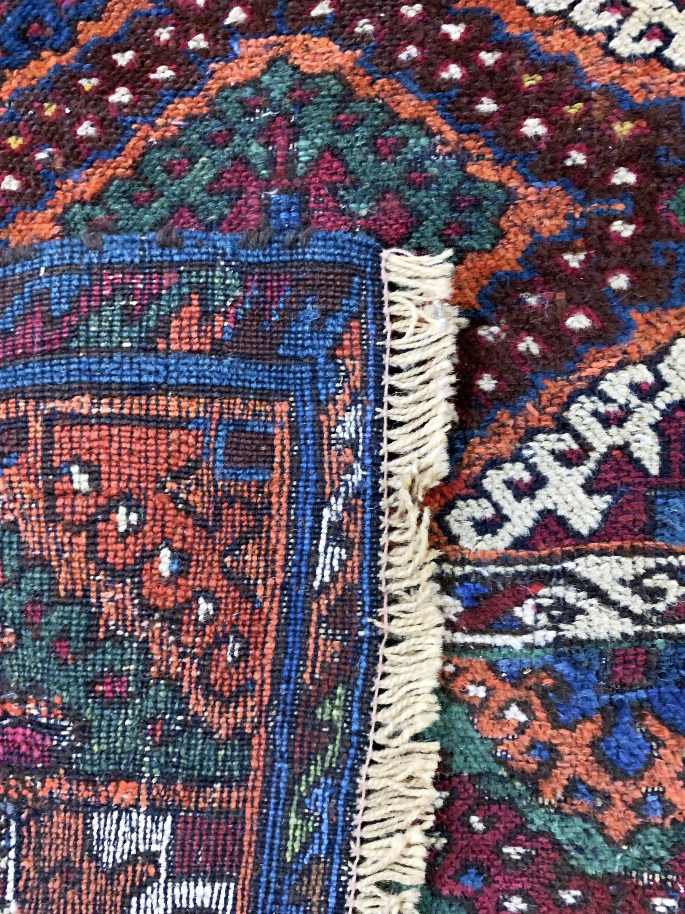 Detail g: "Sarkisla"Yürük antik, Türkei, 19.Jhd, Wolle auf Wolle, ca. 152 x 155 cm, EHZ: 4