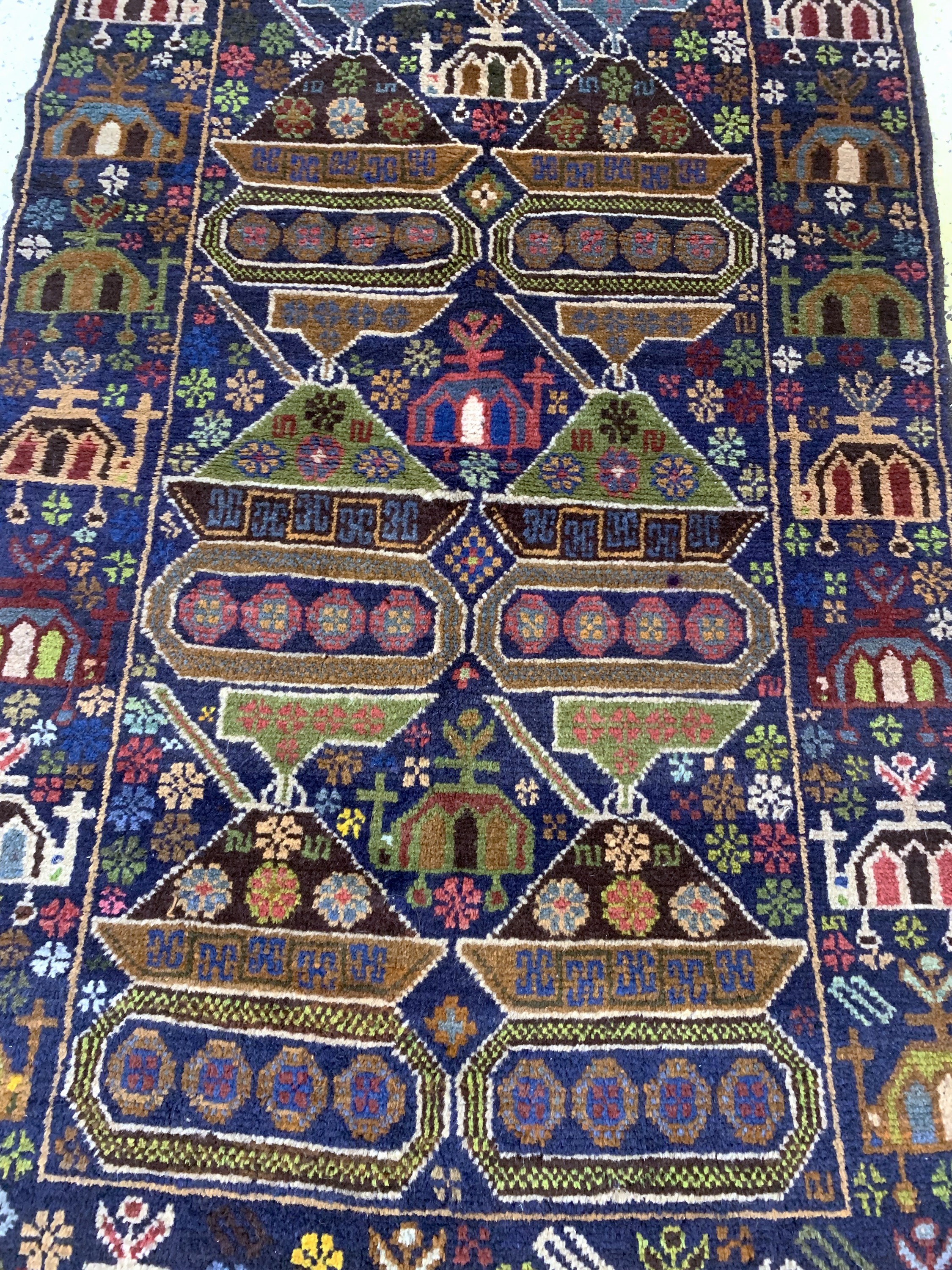 Detail c: Zakini alt, Afghanistan, Mitte 20.Jhd, Wolle auf Wolle, ca. 140 x 80 cm, EHZ: 2
