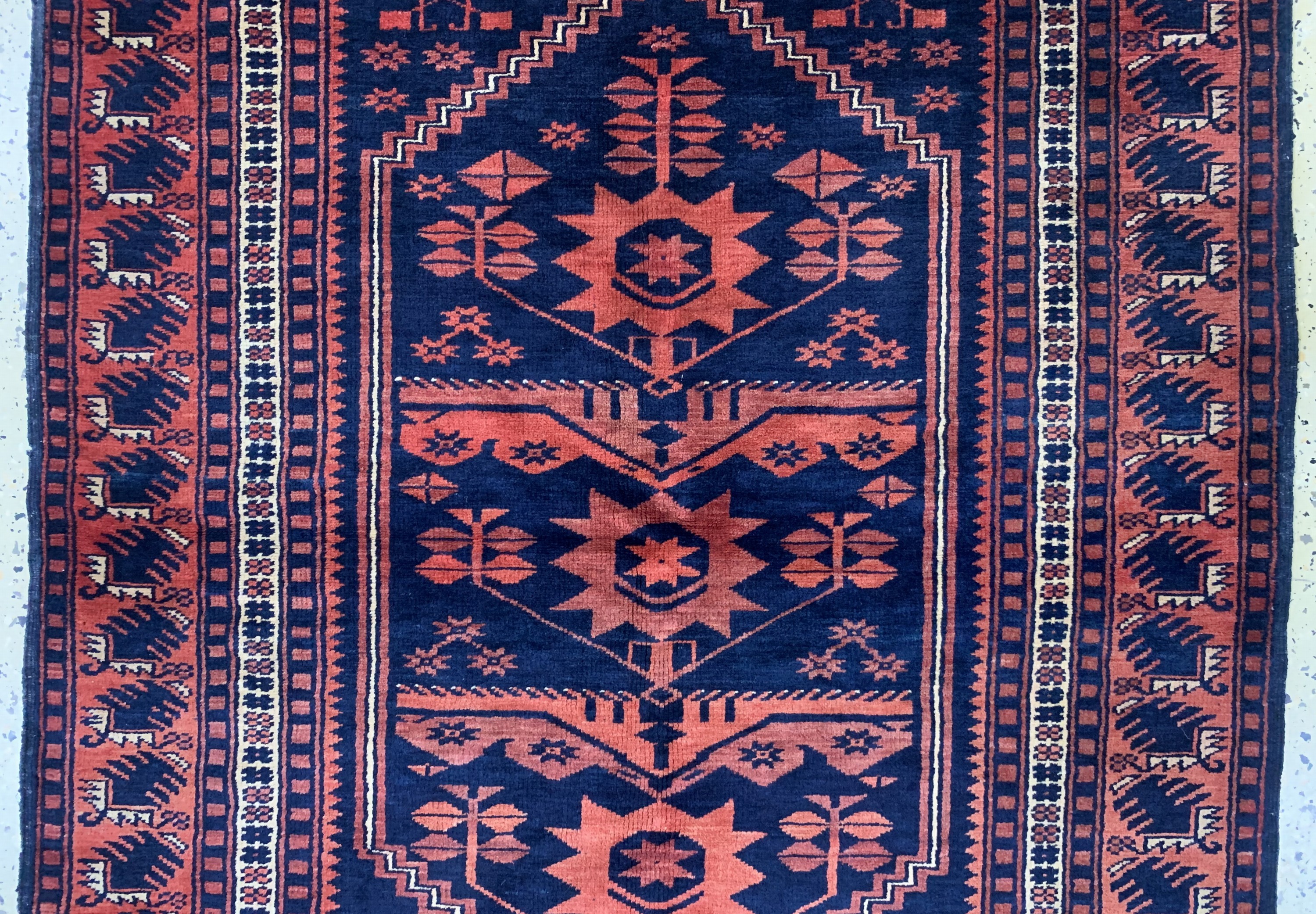 Detail b: Yagcibedir alt, Türkei, Mitte 20.Jhd, Wolle auf Wolle, ca. 180 x 114 cm, EHZ: 2