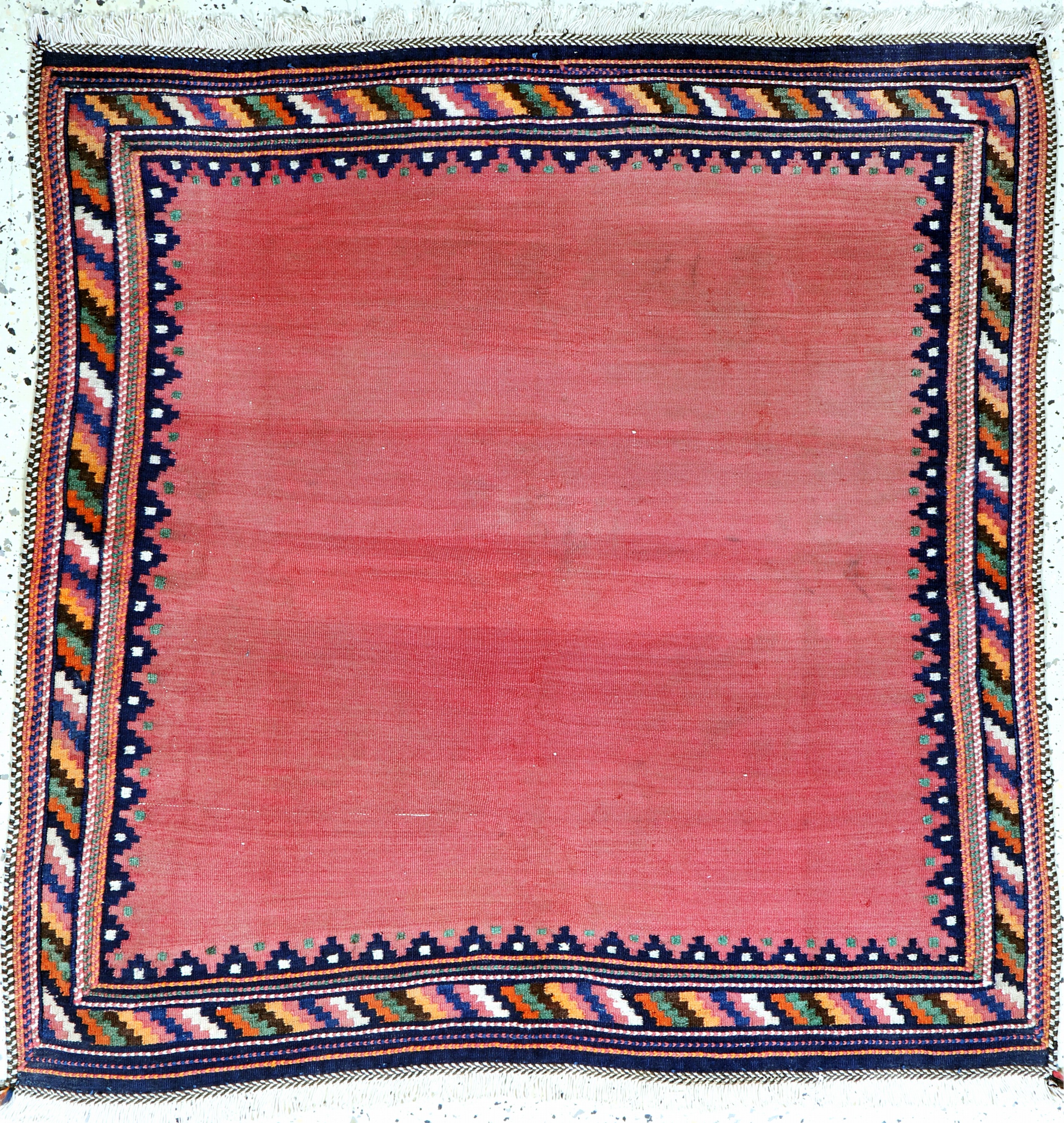 Afschar"Sofreh"antik, Persien, um 1900, Wolle auf Wolle, ca. 114 x 112 cm, EHZ: 2