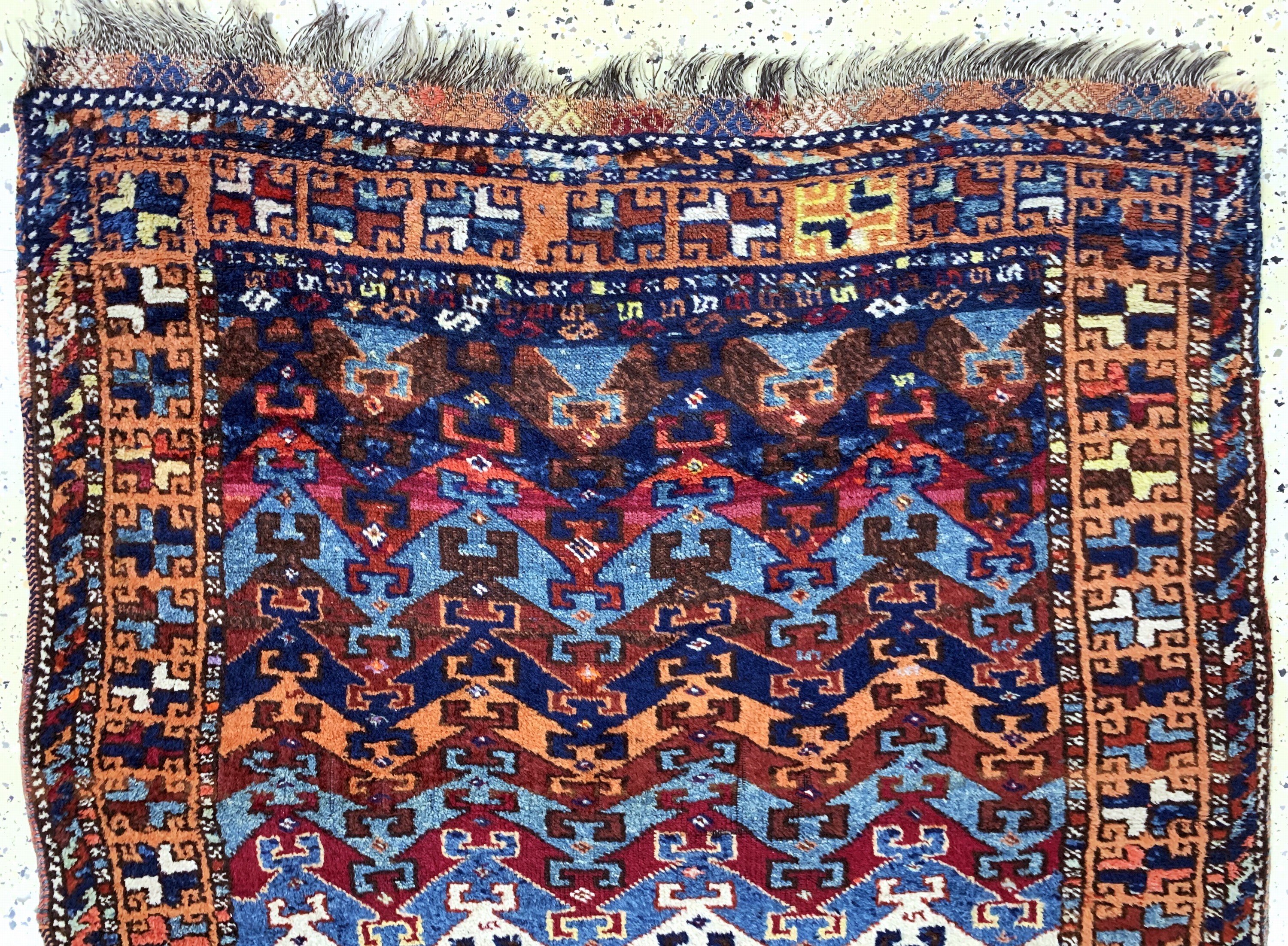 Detail a: "Sarkisla"Yürük antik, Türkei, 19.Jhd, Wolle auf Wolle, ca. 204 x 110 cm, EHZ: 3