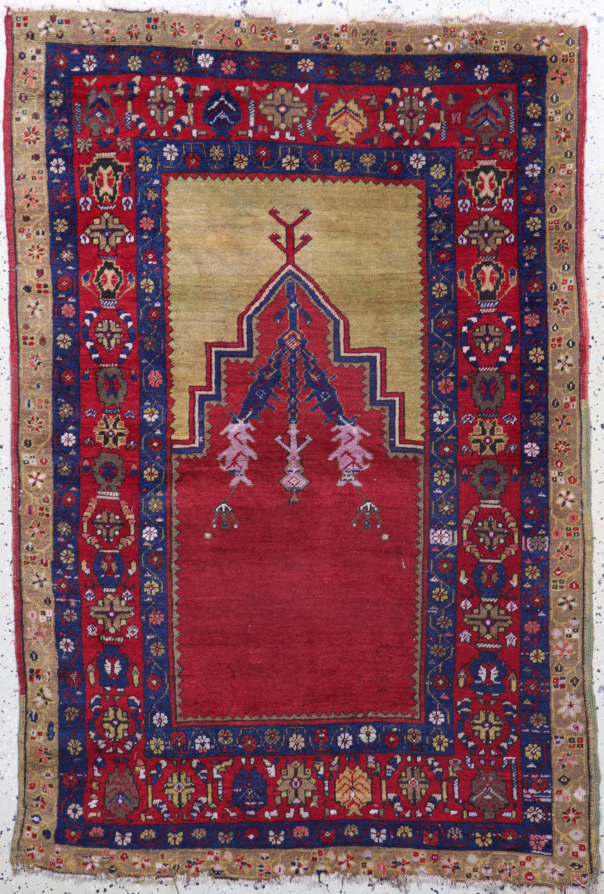 Antiker Kirsehir, Türkei, 19.Jhd, Wolle aufWolle, ca. 155 x 104 cm, EHZ: 4