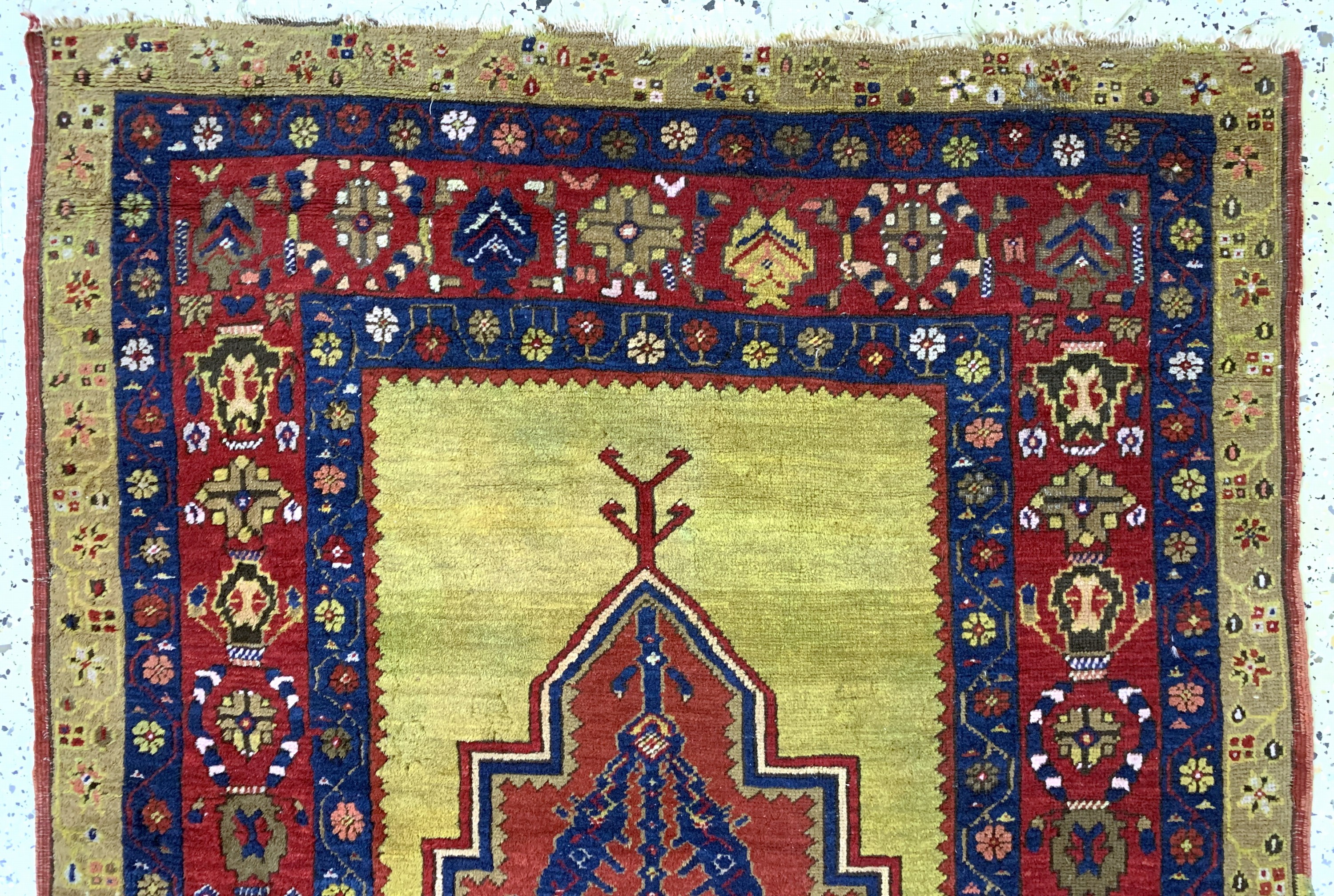 Detail a: Antiker Kirsehir, Türkei, 19.Jhd, Wolle aufWolle, ca. 155 x 104 cm, EHZ: 4