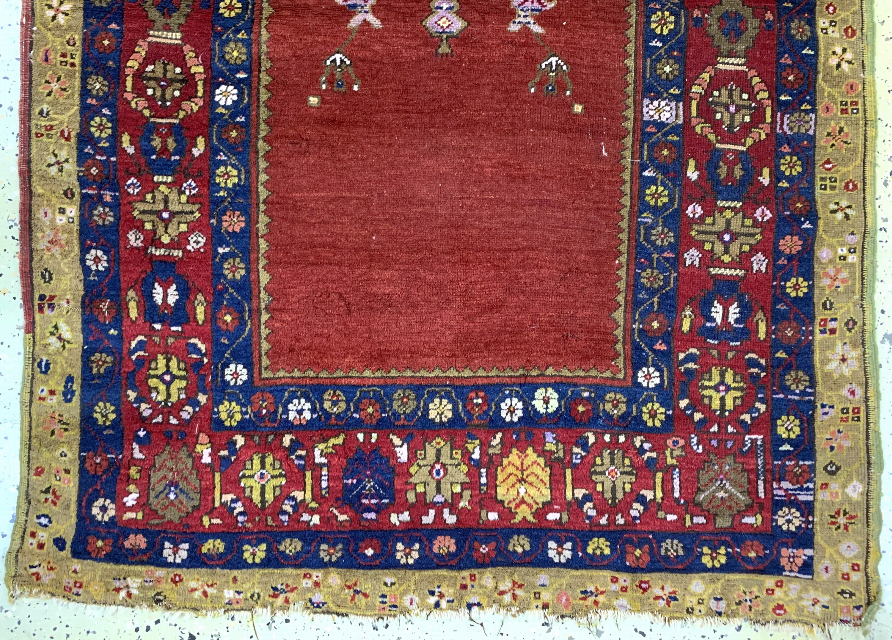 Detail b: Antiker Kirsehir, Türkei, 19.Jhd, Wolle aufWolle, ca. 155 x 104 cm, EHZ: 4