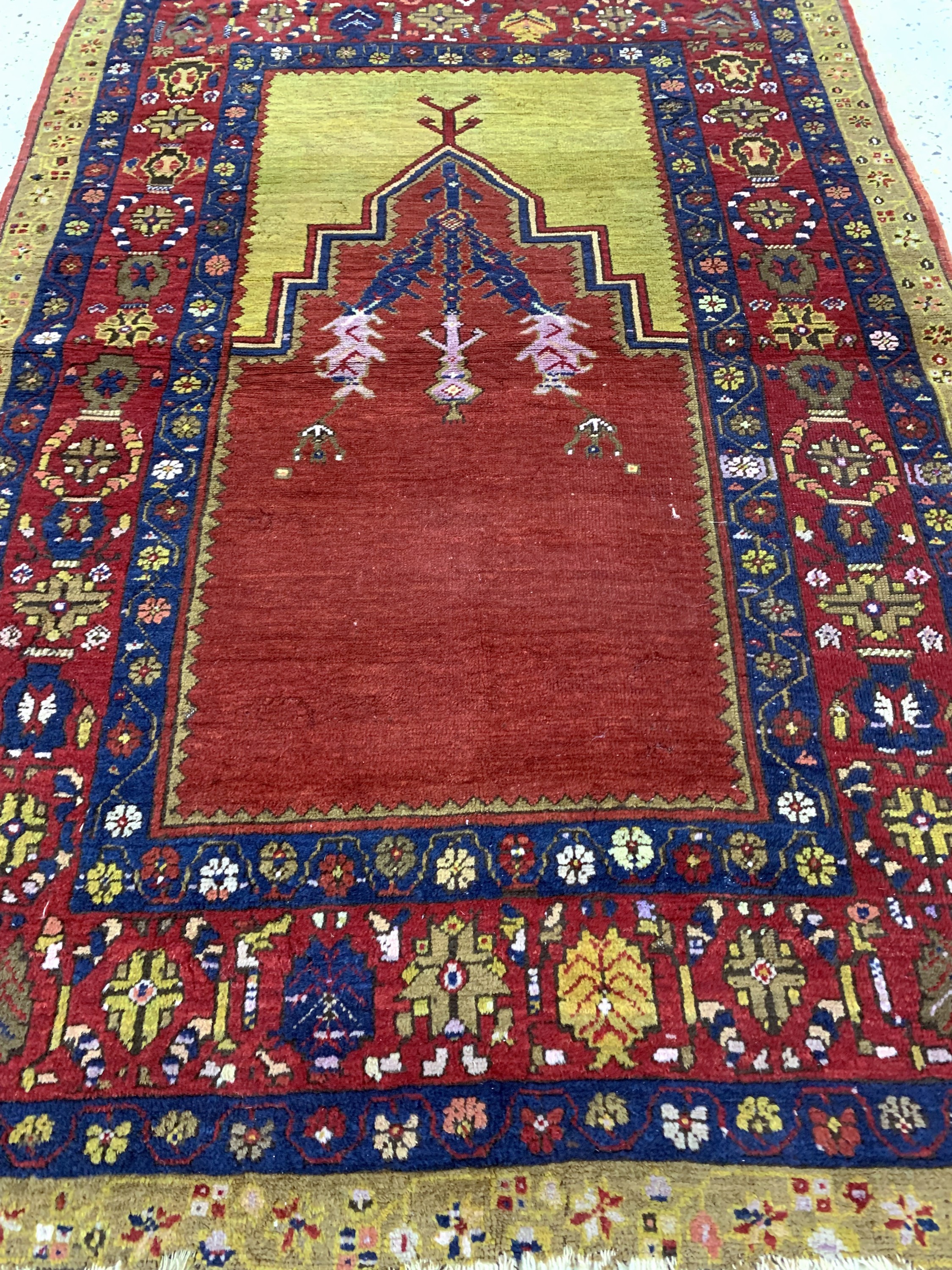 Detail d: Antiker Kirsehir, Türkei, 19.Jhd, Wolle aufWolle, ca. 155 x 104 cm, EHZ: 4