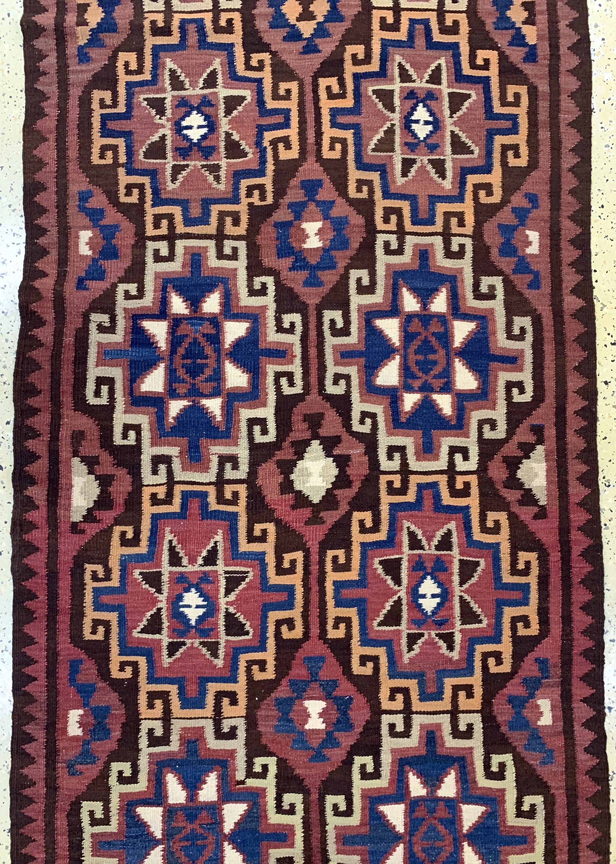Detail b: Maymaneh Kelim, Afghanistan, Anfang 20.Jhd,Wolle auf Wolle, ca. 302 x 101 cm, EHZ: 2