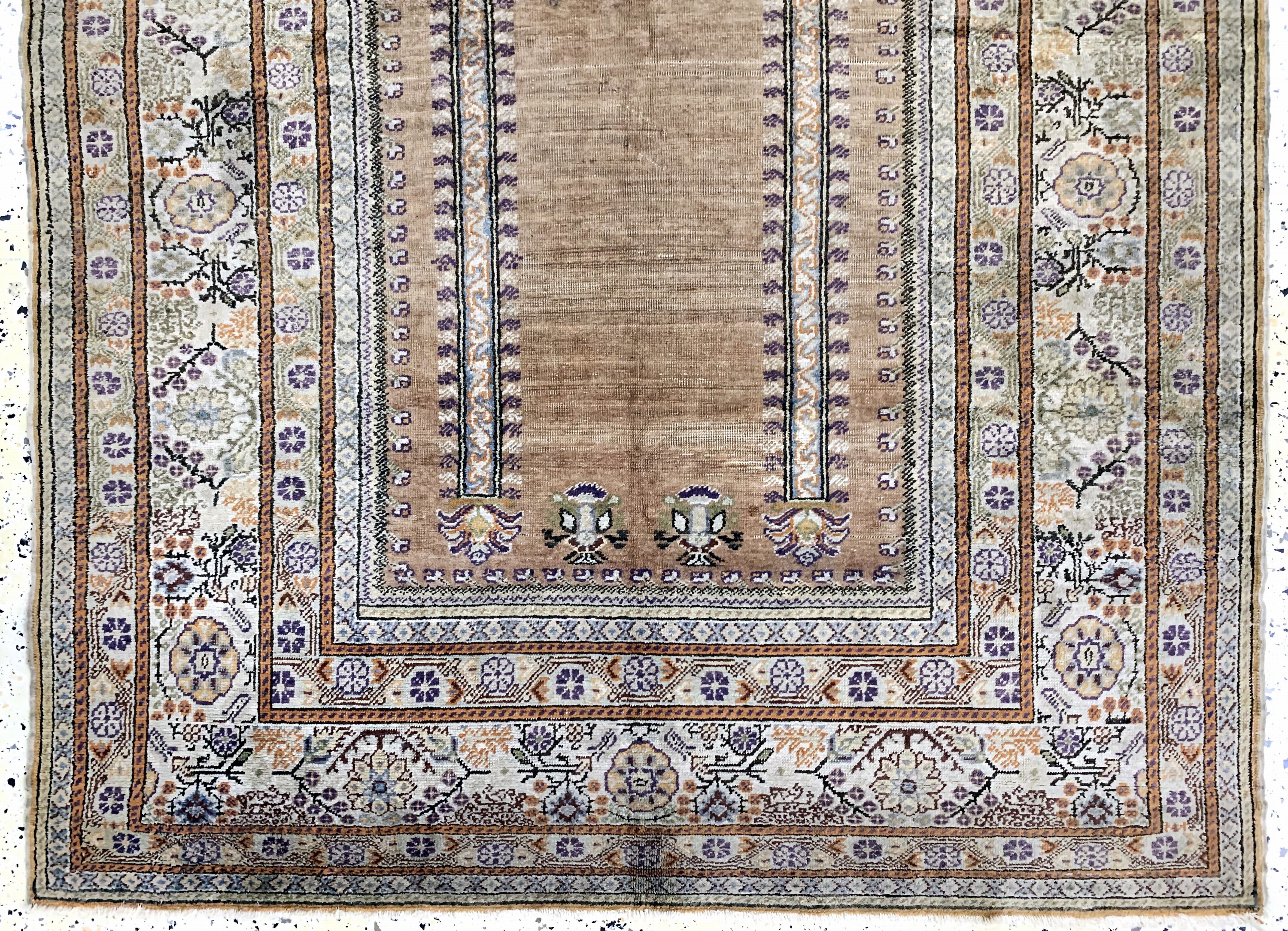 Detail b: Kayseri alt, Türkei, Anfang 20.Jhd, merzerisierte Baumwolle, ca. 172 x 118 cm, EHZ: 3