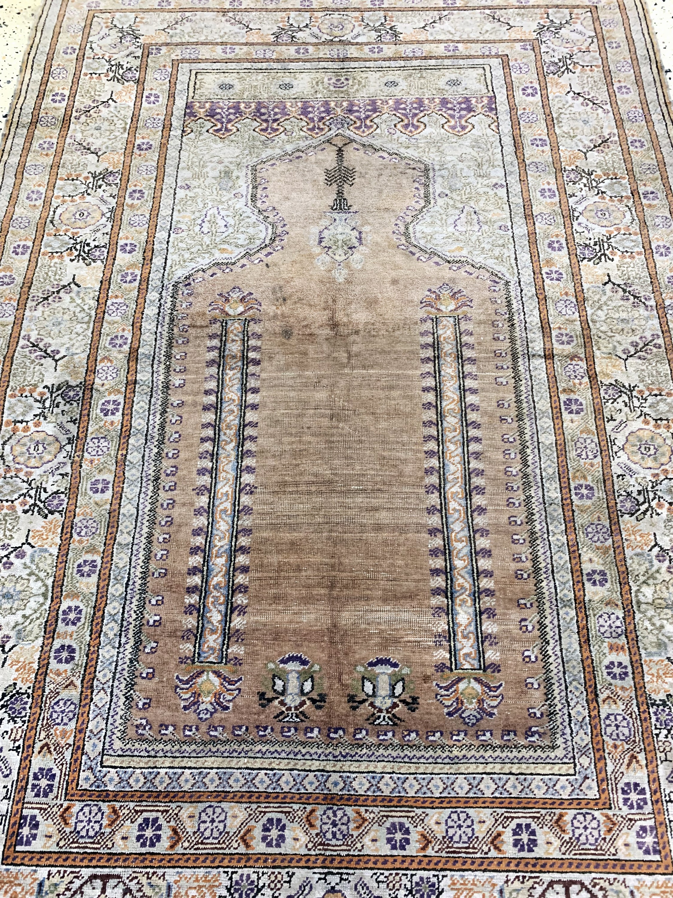 Detail c: Kayseri alt, Türkei, Anfang 20.Jhd, merzerisierte Baumwolle, ca. 172 x 118 cm, EHZ: 3