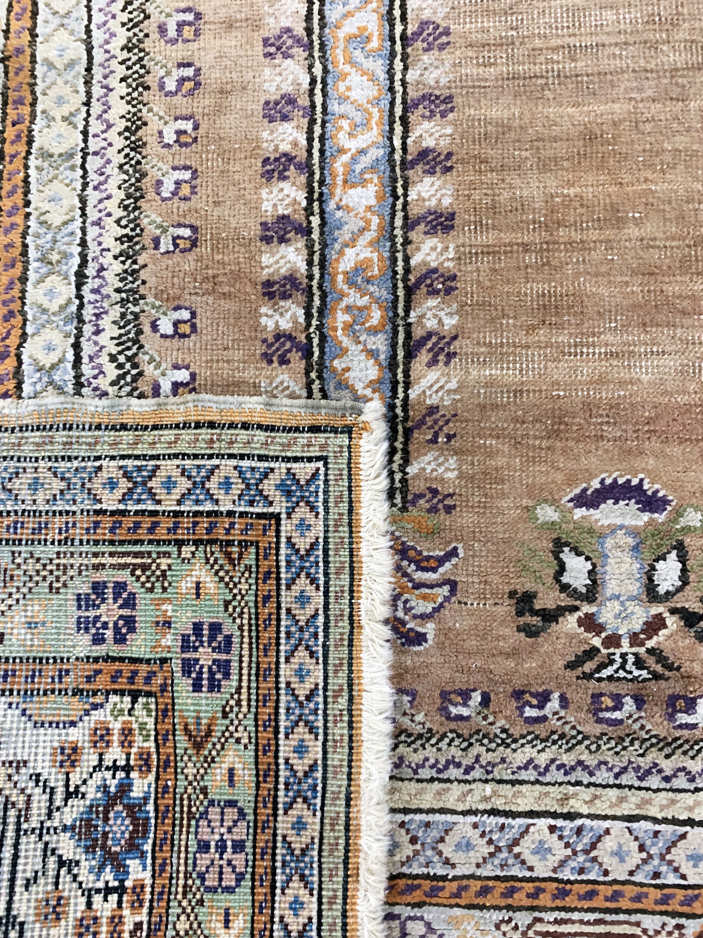 Detail d: Kayseri alt, Türkei, Anfang 20.Jhd, merzerisierte Baumwolle, ca. 172 x 118 cm, EHZ: 3