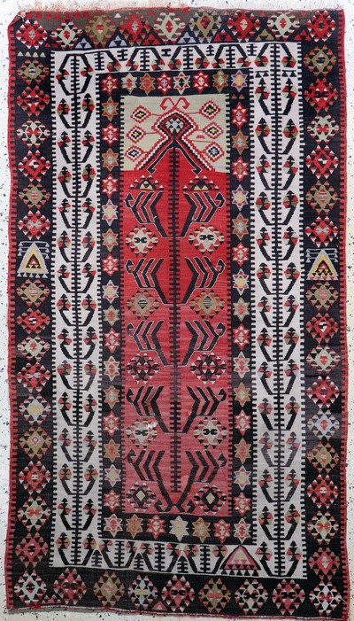 Image Anatol#´Prayer Rug#´antique, Turkey, around 1900, wool on wool, approx. 172 x 105 cm, ...