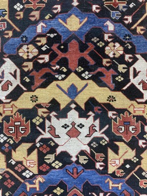 26990117c - Antiker Schirwan, Kaukasus, 19.Jhd, Wolle auf Wolle, ca. 165 x 126 cm, EHZ: 2, ...