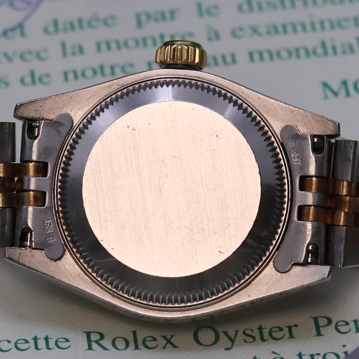 Detail e: ROLEX Damenarmbanduhr Oyster Perpetual Datejust Referenz 69173, Automatik, S-Serie, Chronometer der Superlative in Stahl/Gold kombiniert inkl. ...