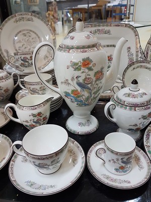 26990203b - Speiseservice, Wedgwood, England, Dekor Kutani Crane, Porzellan, Umdruckdekor, 10 ...