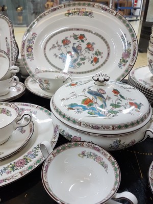 26990203f - Speiseservice, Wedgwood, England, Dekor Kutani Crane, Porzellan, Umdruckdekor, 10 ...