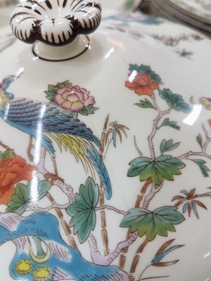 26990203j - Speiseservice, Wedgwood, England, Dekor Kutani Crane, Porzellan, Umdruckdekor, 10 ...