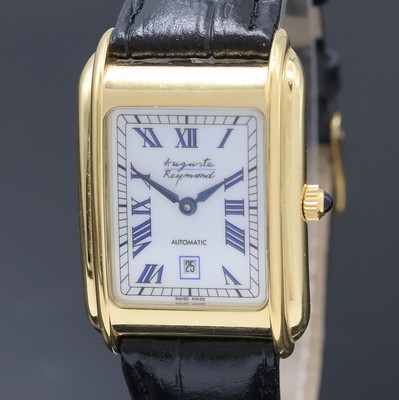 26990271a - AUGUSTE REYMOND rechteckige Armbanduhr, Schweiz um 2000, Automatik, verg. Metallgeh. m. ...