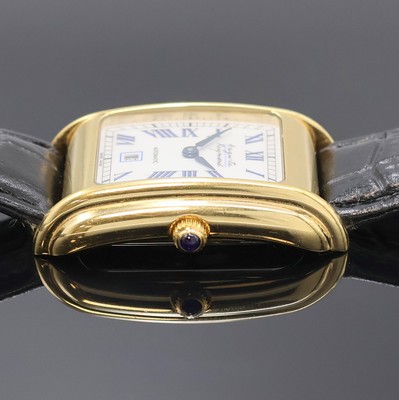 26990271c - AUGUSTE REYMOND rechteckige Armbanduhr, Schweiz um 2000, Automatik, verg. Metallgeh. m. ...