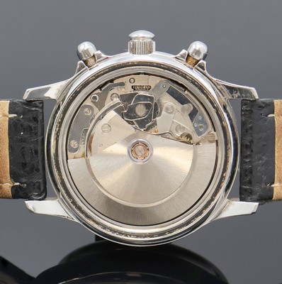 26990274d - GENÉE Armbandchronograph in Stahl, Automatik, Schweiz um 1990, Boden verschr., ...